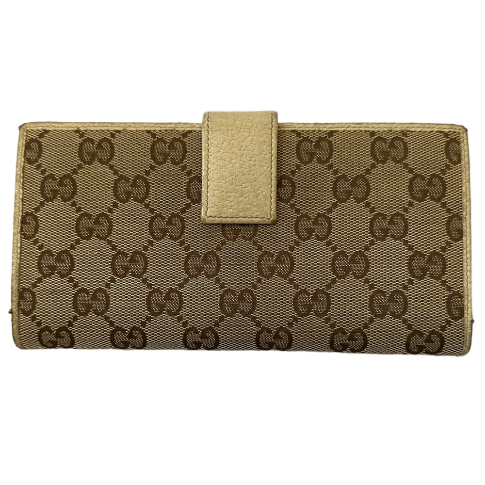 Authentic Gucci Brown Monogram Double Sided Long … - image 3